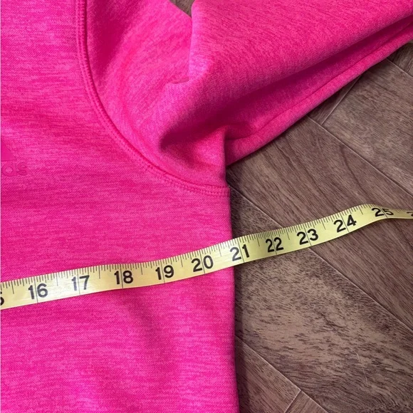 Adidas Pink Hoodie Sweatshirt Climawarm EUC Womens Medium - Picture 6 of 7